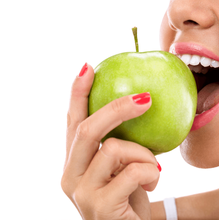 eating a apple